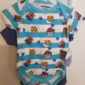 Set of 2 Paw Patrol onesies - size 3-6 M